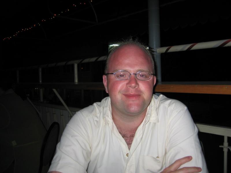 For once we manage to get a photo of Steve
Click for photo quality image
Warning photo quality image size is 263K
