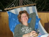 Cherie enjoying the hammock on our deck
Image taken at 17:35 on Jul 21 2003
Photo quality image geometry 1600x1200
Photo quality image size 568K