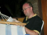 Steve engrosed in his Terry Pratchett Book
Image taken at 17:37 on Jul 21 2003
Photo quality image geometry 1600x1200
Photo quality image size 456K